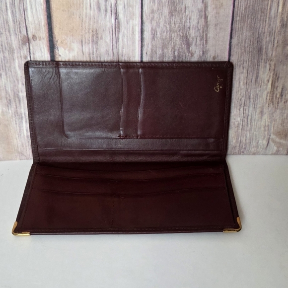 Cartier Burgundy Leather Wallet - Picture 11 of 11